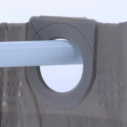 Accessoire Salle De Bain|Rideau De Douche|TENDANCE Rideau de douche avec œillets integrés (180 x 200 cm) Carrés Gris