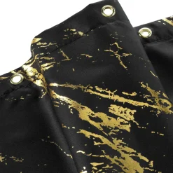 Accessoire Salle De Bain|Rideau De Douche|douceur d'intu017drieur Rideau de douche effet marbre (180 x 200 cm) Aquamarbre Noir