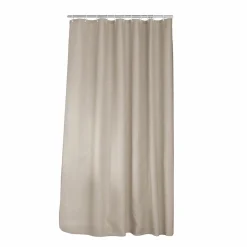Accessoire Salle De Bain|Rideau De Douche|douceur d'intu017drieur Rideau de douche effet tissé à anneaux (180 x 200 cm) Quartz Taupe
