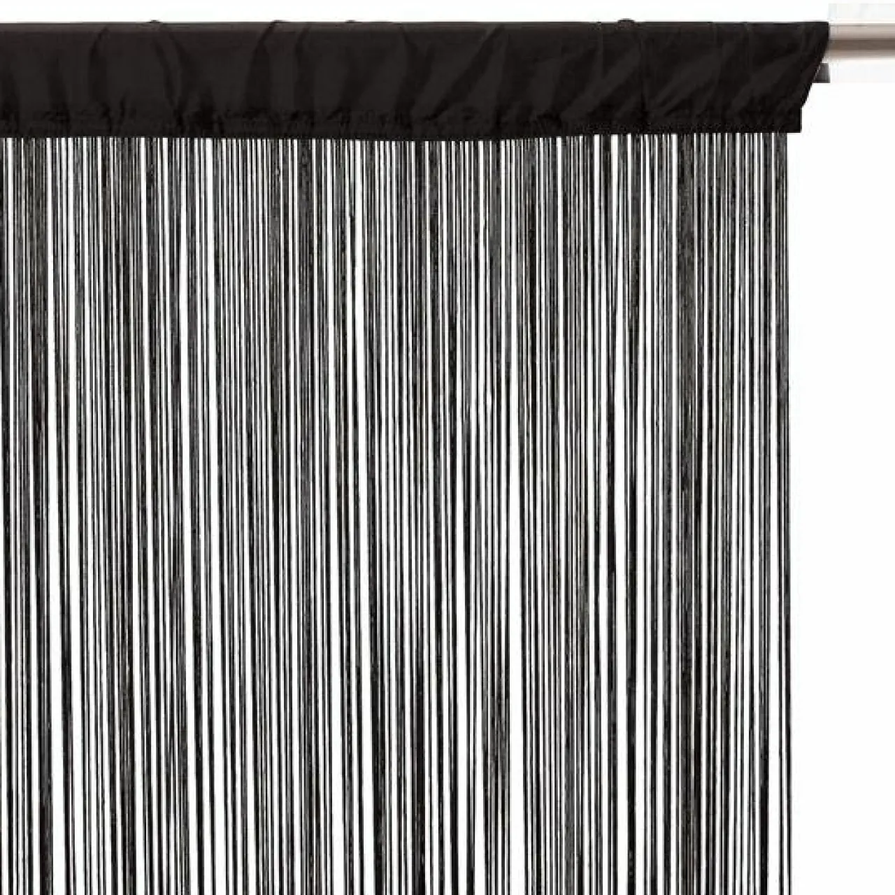 Rideau|ATMOSPHERA Rideau de fil (90 x H200 cm) Uni Noir