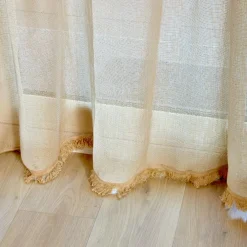 Rideau|LUANCE Rideau de porte tissé (135 x 225 cm) Natural Taupe