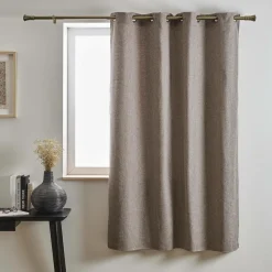 Rideau|EMINZA Rideau effet chiné (140 x 180 cm) James galet Gris