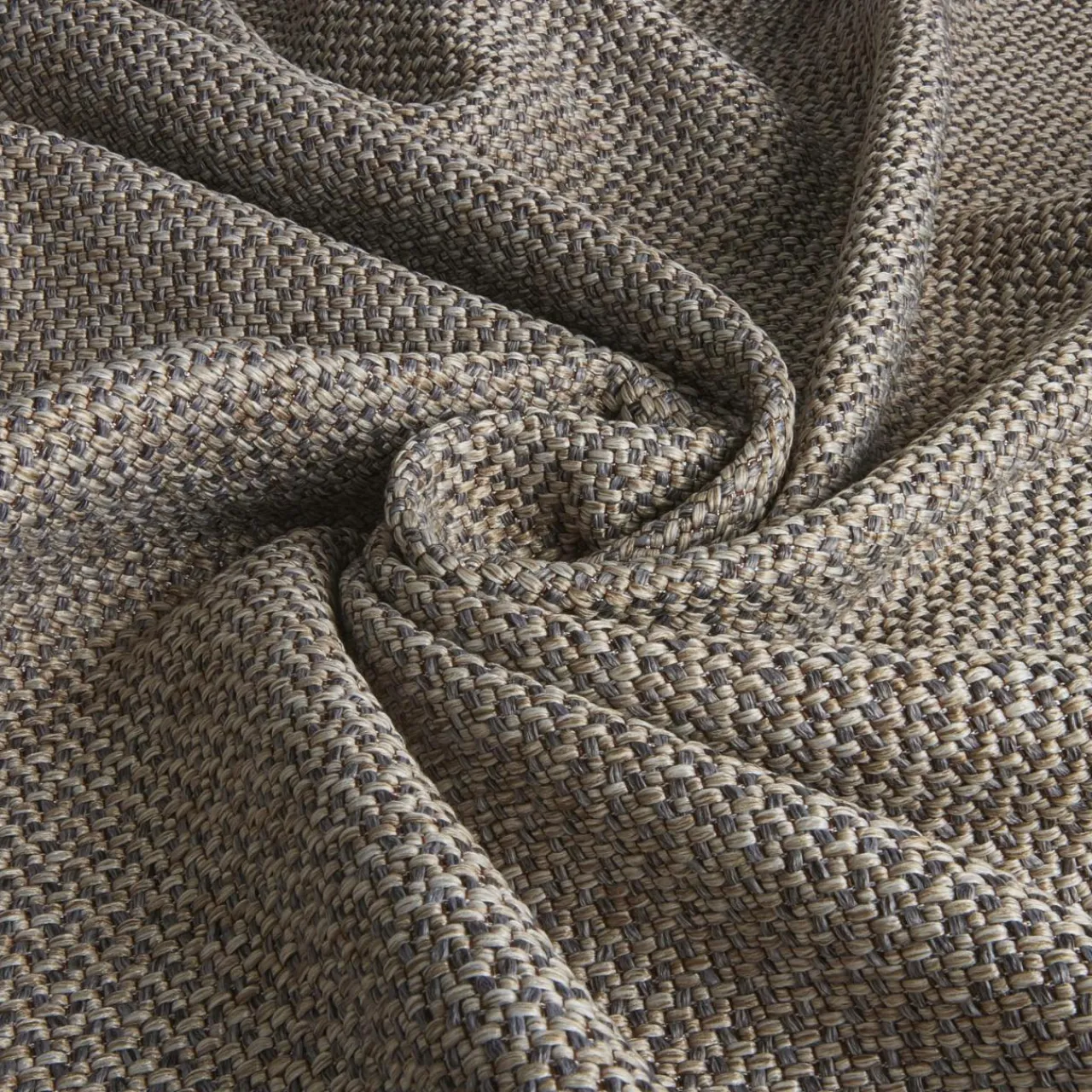 Rideau|EMINZA Rideau effet chiné (140 x 180 cm) James galet Gris