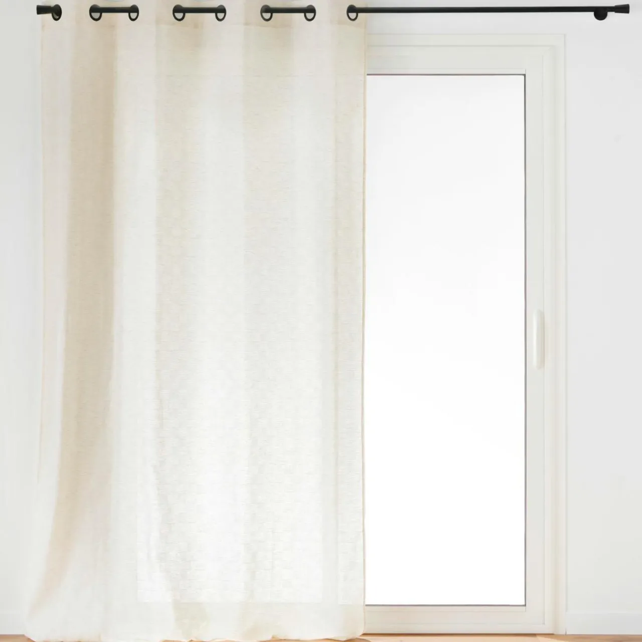 Rideau|douceur d'intu017drieur Rideau effet lin tissé (140 x 260 cm) Logan Ecru
