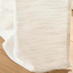 Rideau|douceur d'intu017drieur Rideau effet lin tissé (140 x 260 cm) Nando Ecru