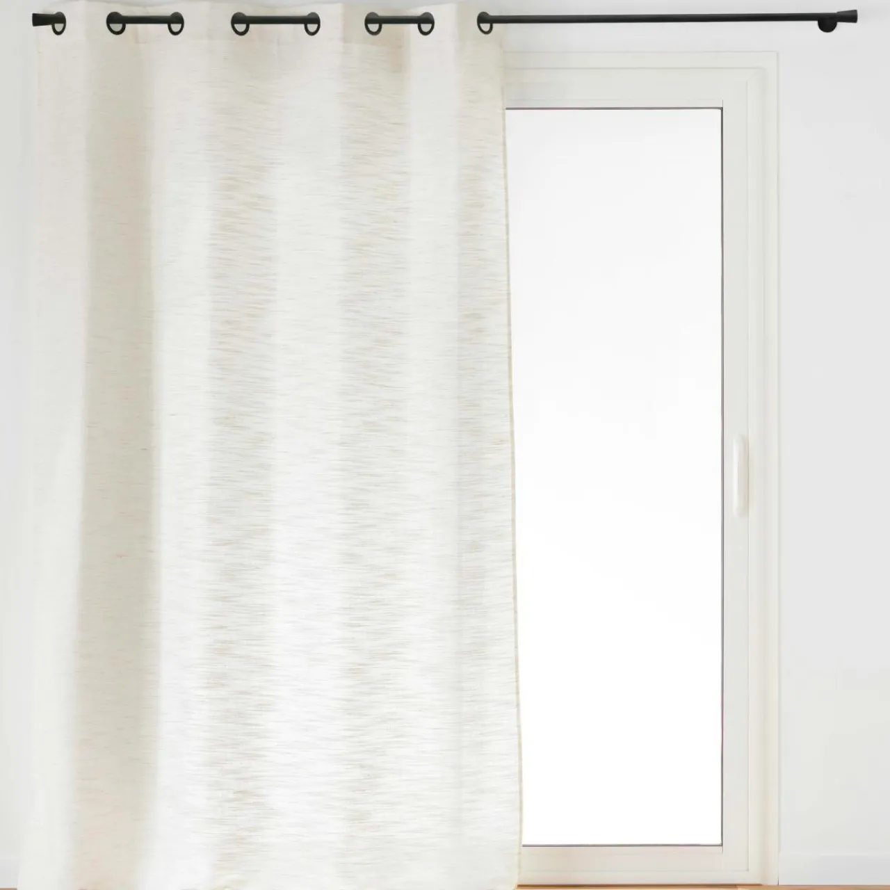 Rideau|douceur d'intu017drieur Rideau effet lin tissé (140 x 260 cm) Nando Ecru