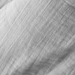 Rideau|EMINZA Rideau gaze de coton ajustable (180 x max 300 cm) Gaïa Gris nuage Gris clair