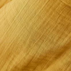 Rideau|EMINZA Rideau gaze de coton galon fronceur (140 x 240 cm) Gaïa Jaune safran