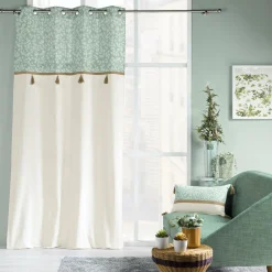 Rideau|douceur d'intu017drieur Rideau œillets (140 x 240 cm) Vivoline Vert menthe