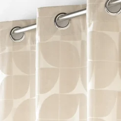 Rideau|douceur d'intu017drieur Rideau œillets velours (135 x 260 cm) Geolia Beige