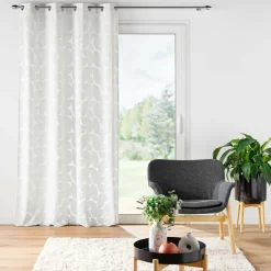 Rideau|douceur d'intu017drieur Rideau œillets velours (135 x 260 cm) Geolia Blanc