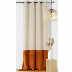 Rideau|LINDER Rideau lin (135 x 240 cm) Duolin Orange