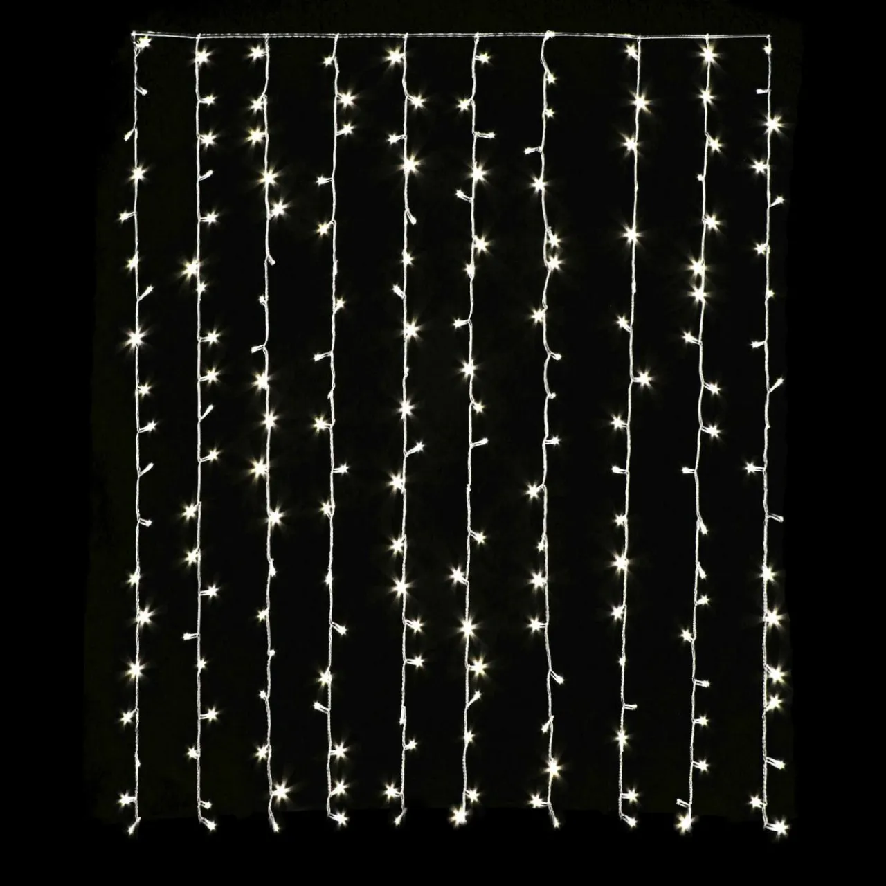 Guirlande Lumineuse Grand Format|Guirlande Lumineuse|KAEMINGK Rideau lumineux H1,50 m L2,25 m 240 LED Super chaser Blanc chaud