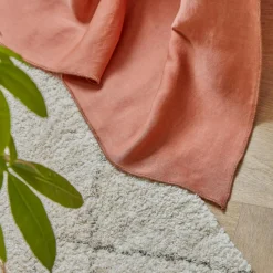 Rideau|EMINZA Rideau lyocell Tencel™ ajustable (140 x max 270 cm) Olivia Terracotta