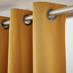 Rideau|EMINZA Rideau obscurcissant (280 x 260 cm) Dark Jaune moutarde