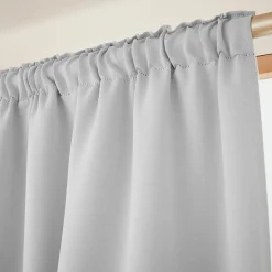 Rideau|EMINZA Rideau obscurcissant galon fronceur (140 x 260 cm) Dark Gris clair