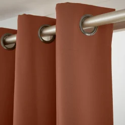 Rideau|EMINZA Rideau obscurcissant (140 x 180 cm) Dark Terracotta