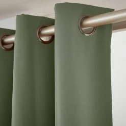 Rideau|EMINZA Rideau obscurcissant (280 x 260 cm) Dark Vert kaki