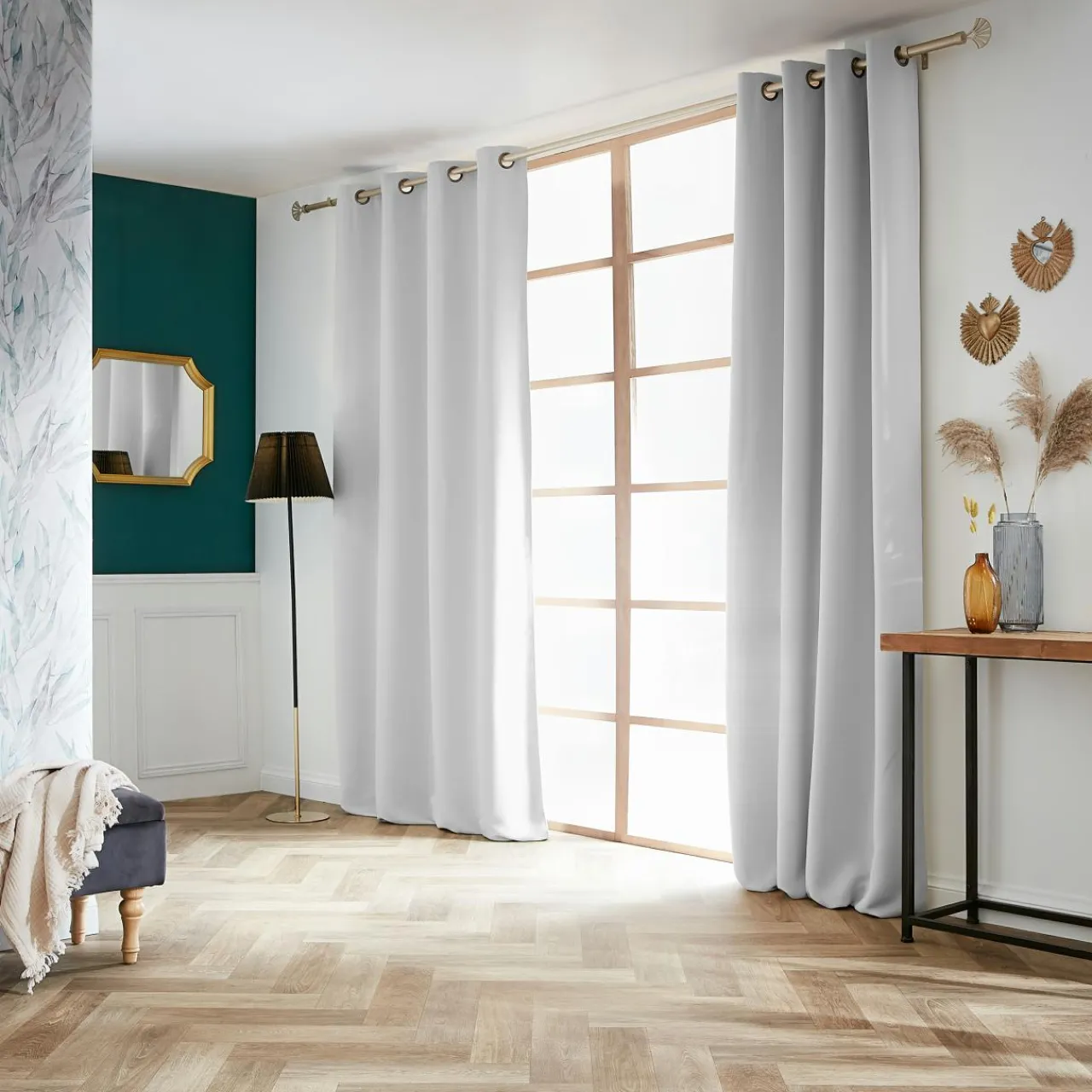 Rideau|EMINZA Rideau obscurcissant (140 x 280 cm) Dark Gris clair