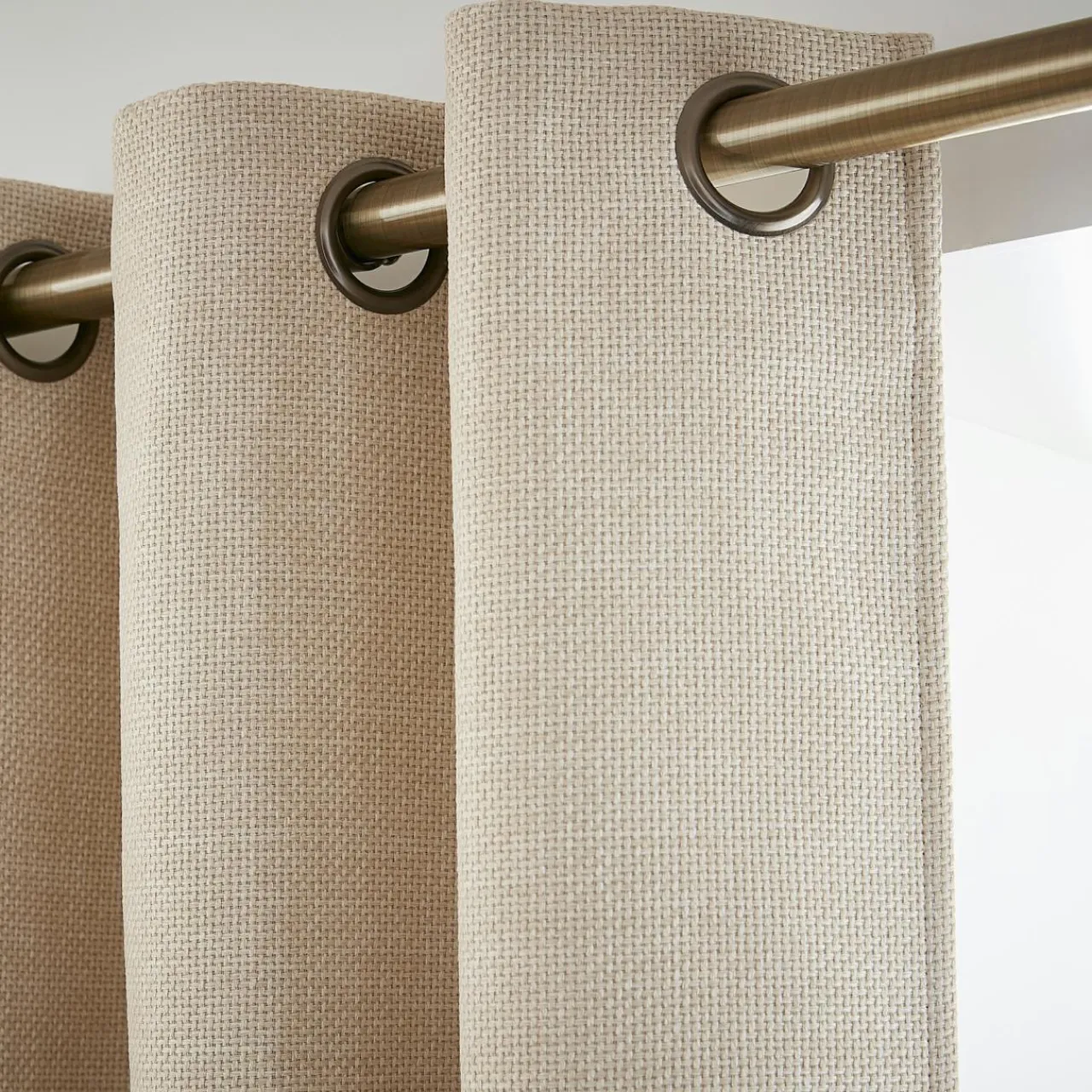 Rideau Thermique|Rideau|EMINZA Rideau obscurcissant thermique (140 x 240 cm) Alba grège Beige