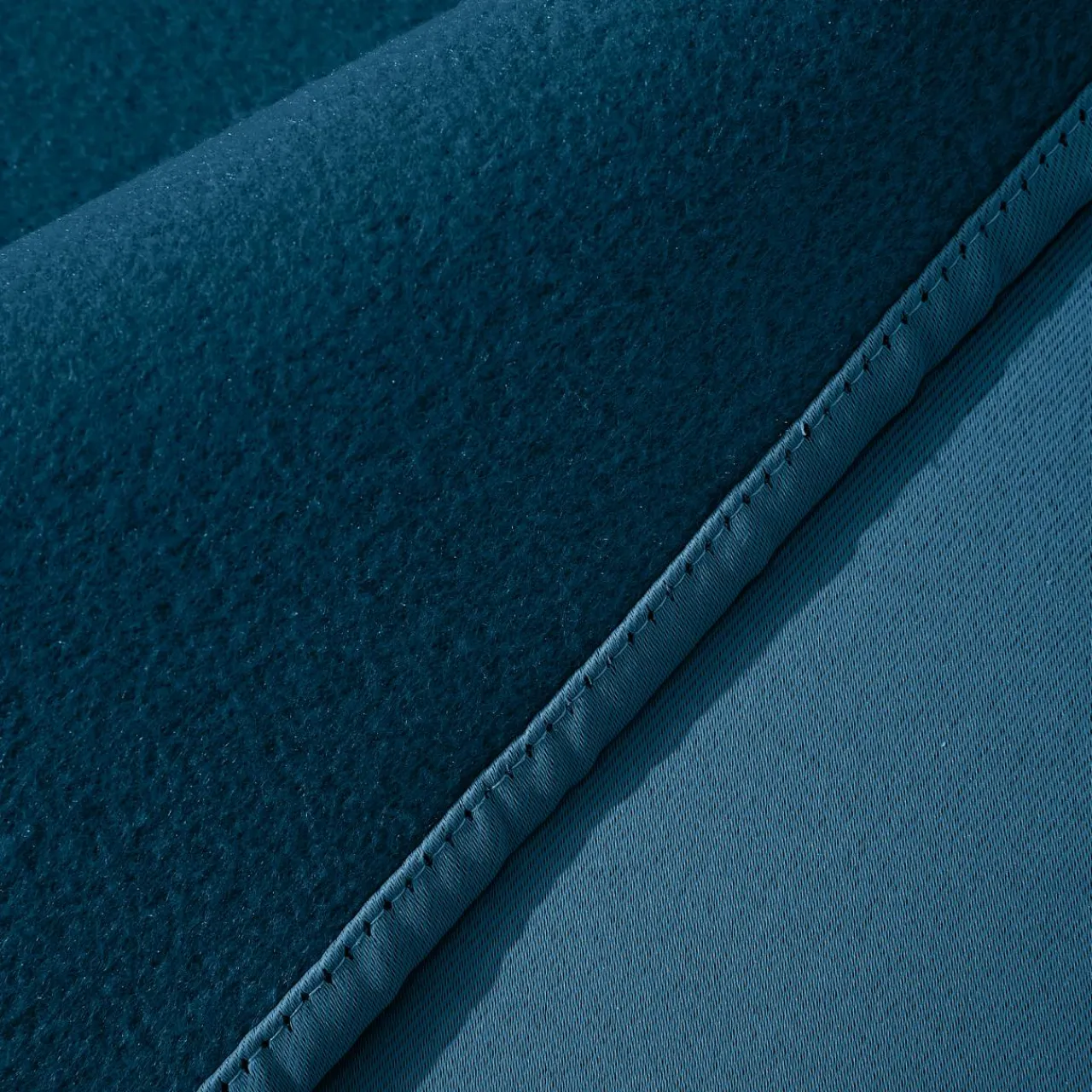 Rideau Thermique|Rideau|EMINZA Rideau obscurcissant thermique galon fronceur (140 x 240 cm) Calore Bleu pétrole