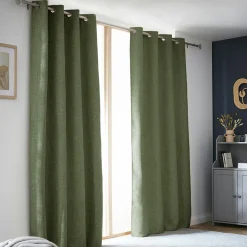 Rideau Thermique|Rideau|EMINZA Rideau obscurcissant thermique (140 x 240 cm) Alba Vert kaki