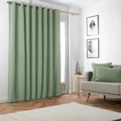 Rideau|EMINZA Rideau obscurcissant thermique (280 x 240 cm) Minuit Vert kaki