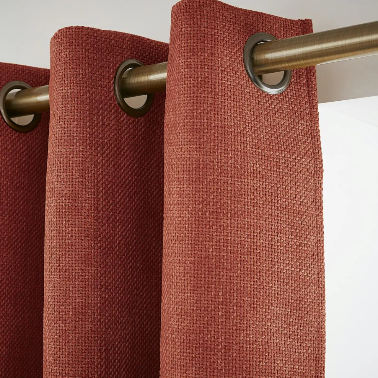 Rideau Thermique|Rideau|EMINZA Rideau obscurcissant thermique (140 x 280 cm) Alba Terracotta