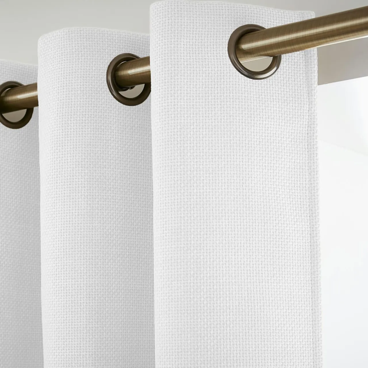 Rideau Thermique|Rideau|EMINZA Rideau obscurcissant thermique (140 x 240 cm) Alba perle Blanc