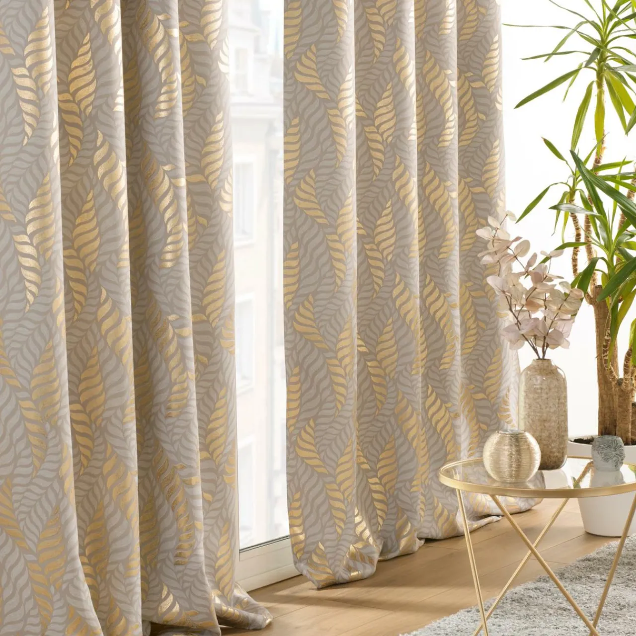 Rideau|douceur d'intu017drieur Rideau occultant (140 x 260 cm) Lyra Taupe