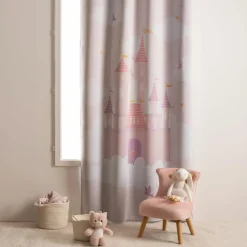 Rideau Enfant|Rideau Enfant|ATMOSPHERA Rideau occultant enfant (135 x 260 cm) Château Rose