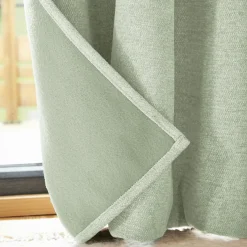 Rideau Thermique|Rideau|EMINZA Rideau occultant isolant Total Blackout (140 x 180 cm) Magnus Vert Eucalyptus