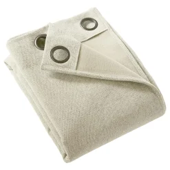 Rideau Thermique|Rideau|EMINZA Rideau occultant isolant Total Blackout (140 x 240 cm) Magnus Beige