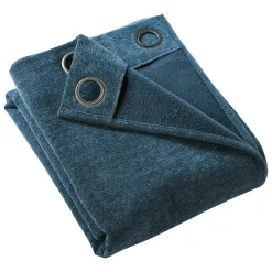 Rideau Thermique|Rideau|EMINZA Rideau occultant isolant Total Blackout (140 x 240 cm) Magnus Bleu nuit