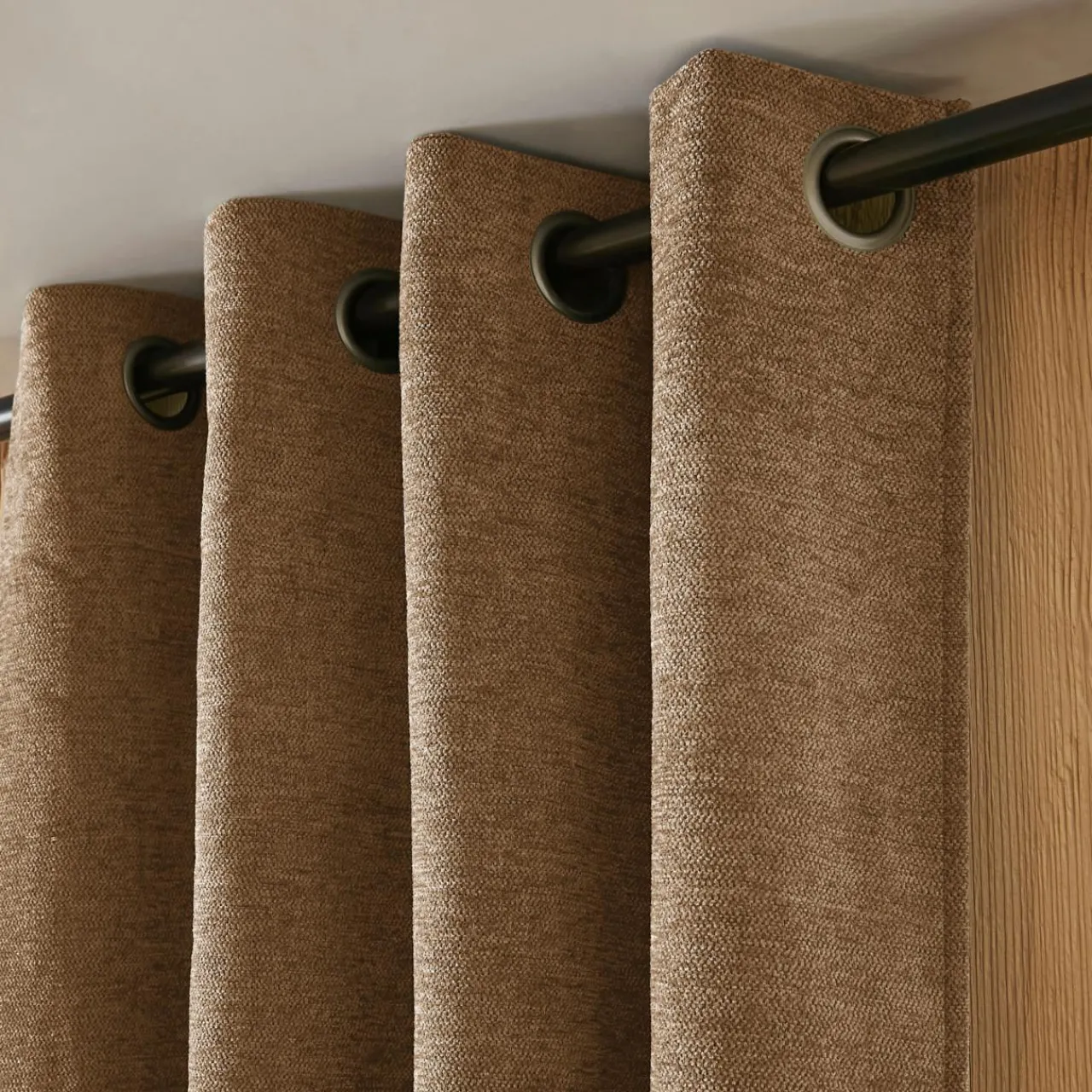 Rideau Thermique|Rideau|EMINZA Rideau occultant isolant Total Blackout (140 x 180 cm) Magnus Camel