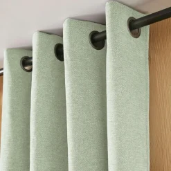 Rideau Thermique|Rideau|EMINZA Rideau occultant isolant Total Blackout (140 x 240 cm) Magnus Vert Eucalyptus