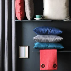 Rideau|LOVELY CASA Rideau oeillets (140 x 260 cm) Béa Anthracite Gris foncé