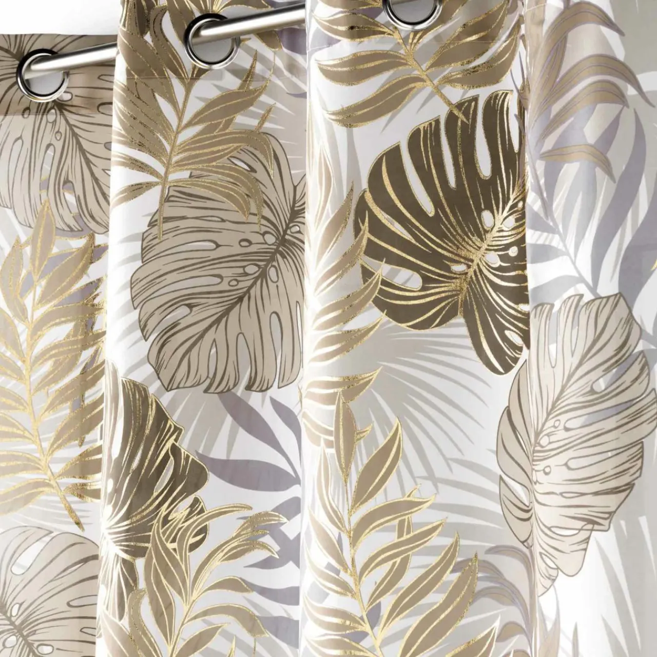 Rideau|DOUCEUR D'INTERIEUR Rideau oeillets (140 x 260 cm) Mogador Beige