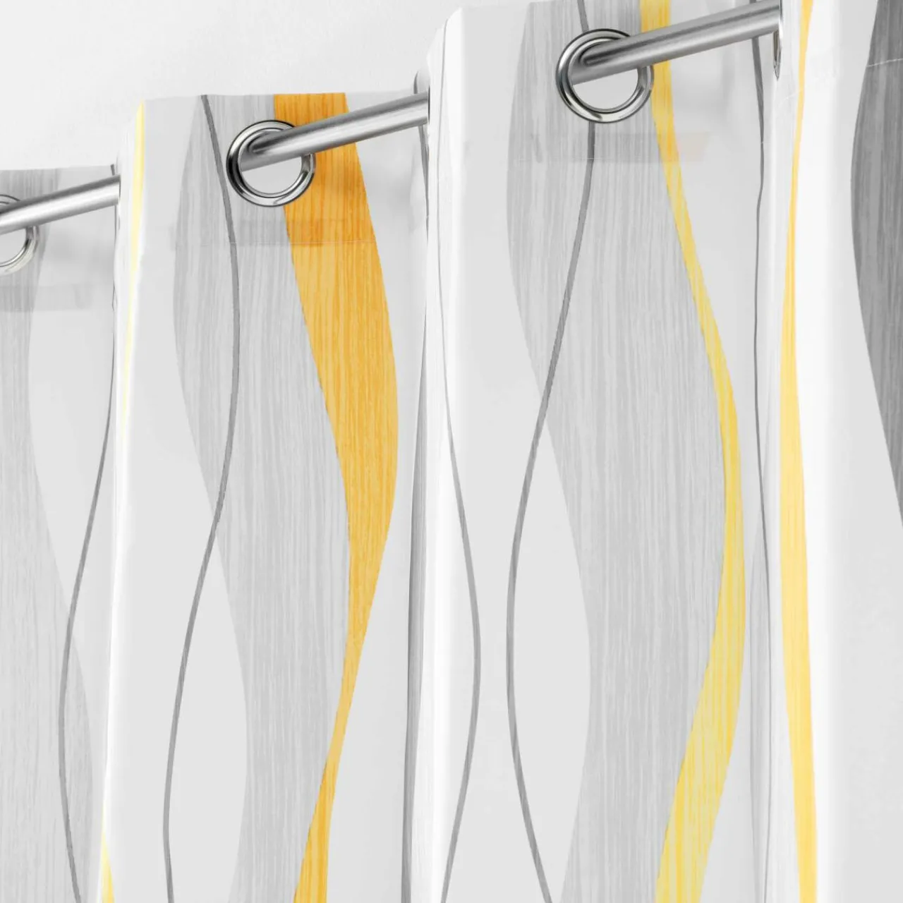 Rideau|DOUCEUR D'INTERIEUR Rideau oeillets (140 x 260 cm) Ondulys Blanc