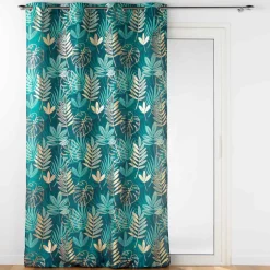 Rideau|DOUCEUR D'INTERIEUR Rideau oeillets (140 x 260 cm) Ornella Vert émeraude