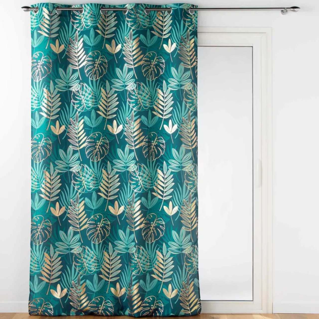 Rideau|DOUCEUR D'INTERIEUR Rideau oeillets (140 x 260 cm) Ornella Vert émeraude