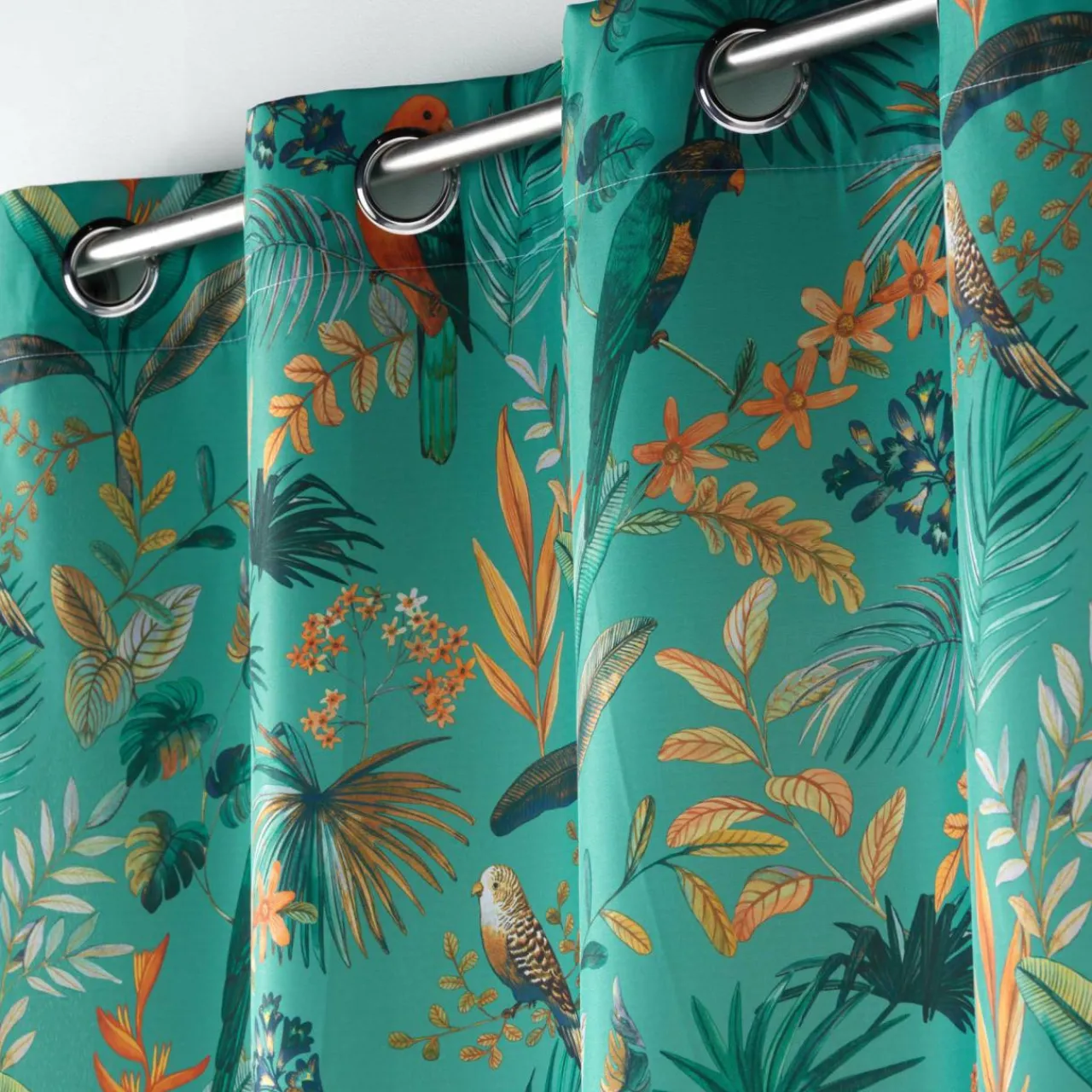 Rideau|DOUCEUR D'INTERIEUR Rideau oeillets (140 x 260 cm) Panis Bleu