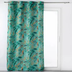 Rideau|DOUCEUR D'INTERIEUR Rideau oeillets (140 x 260 cm) Panis Bleu