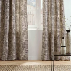 Rideau|DOUCEUR D'INTERIEUR Rideau oeillets (140 x 240 cm) Pandore Noir