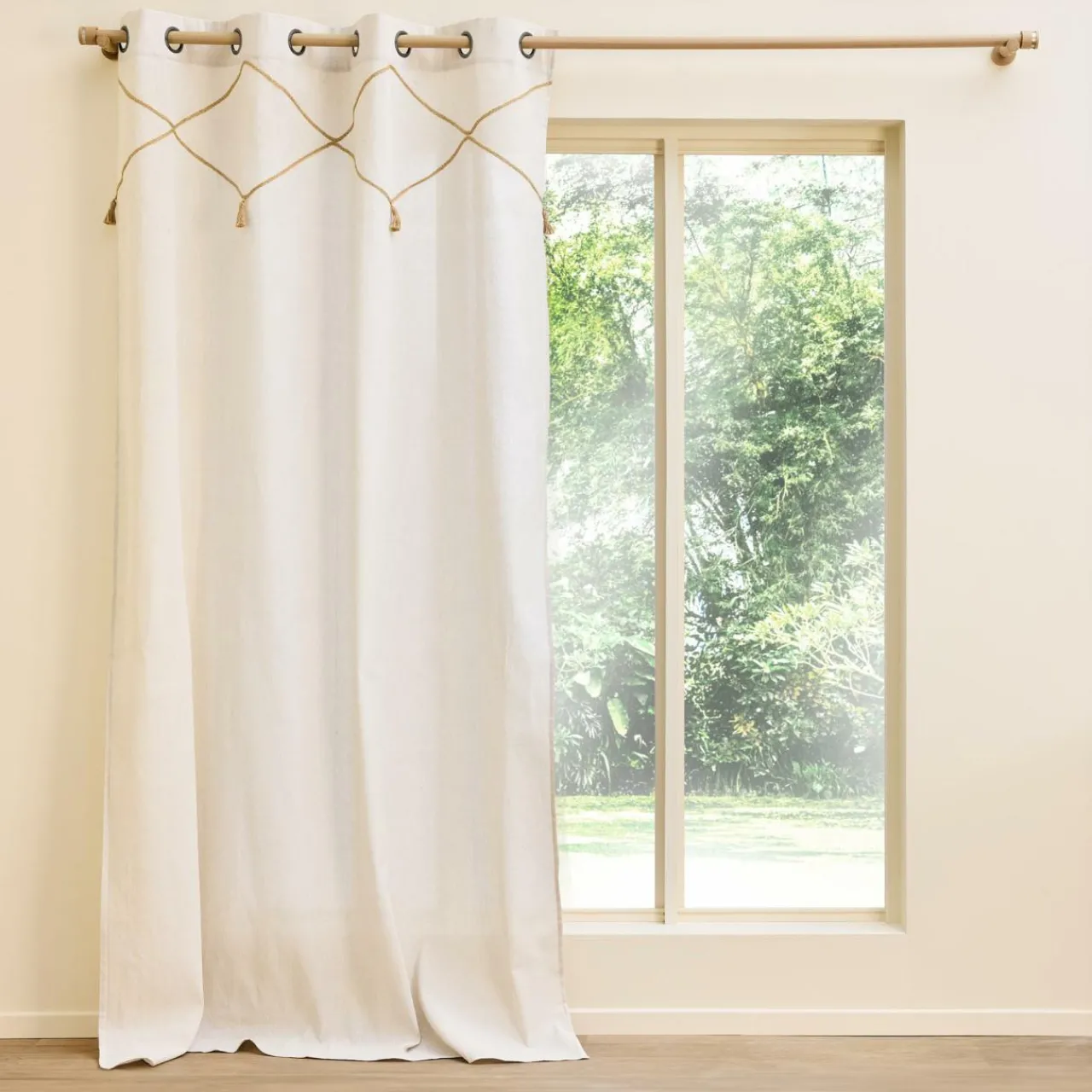 Rideau|douceur d'intu017drieur Rideau polycoton (140 x 240 cm) Lacia Beige