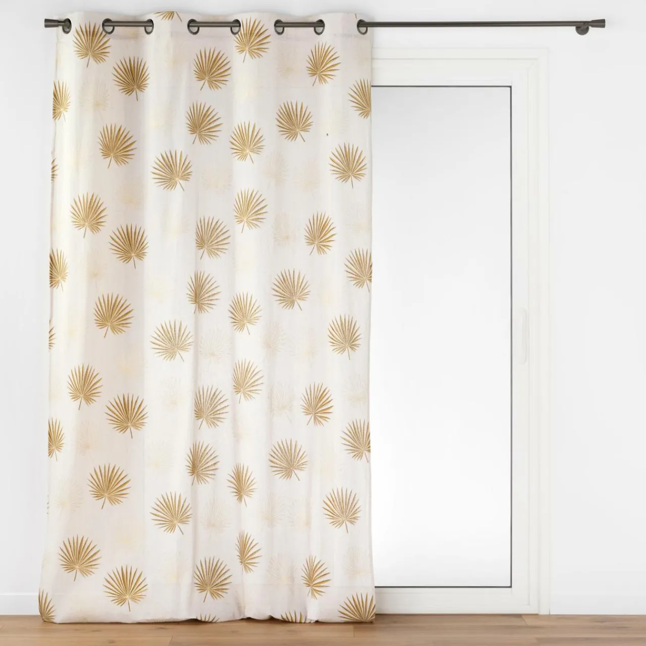 Rideau|douceur d'intu017drieur Rideau polycoton (140 x 240 cm) Lotus Jaune ocre