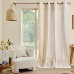 Rideau|douceur d'intu017drieur Rideau polycoton (140 x 240 cm) Saharis Beige