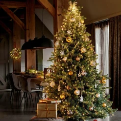 Guirlande Lumineuse|KAEMINGK Rideau pour sapin H1,80 m 408 Micro LED Flashing light Blanc chaud