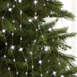 Guirlande Lumineuse|KAEMINGK Rideau pour sapin H1,80 m 408 Micro LED Flashing light Blanc froid