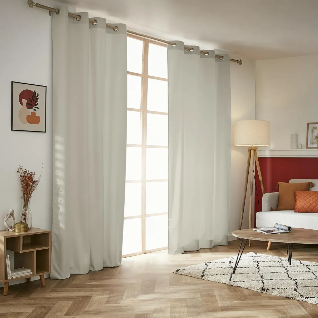 Rideau Thermique|Rideau|EMINZA Rideau thermique (140 x 280 cm) Summit Ecru